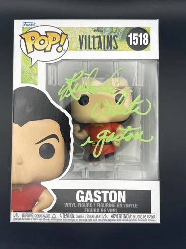 Funko Pop! Disney Villians Gaston #1518 Signed By Richard White W/authentication