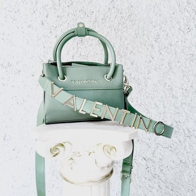 MARIO VALENTINO SMALL MINT GREEN JADE SQUARE SHOULDER BAG