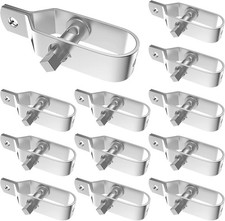12Pcs Electric Fence Tightener, Heavy Duty Silver Galvanised Inline Wire Ratc...