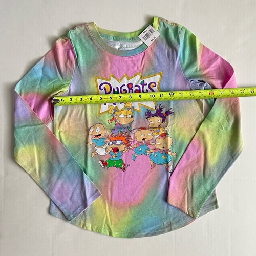 NWT Rugrats Girls Long Sleeve Shirt Tie Dye - Size Large - FREE SHIPPING - Picture 5 of 8