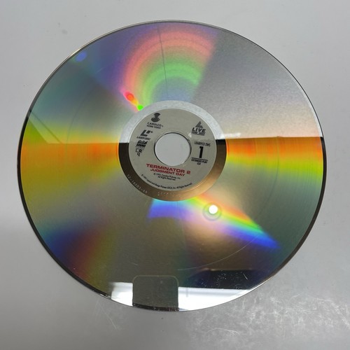 Terminator 2 Judgment Day LaserDisc James Cameron Arnold Schwarzenegger TESTED! - Picture 6 of 9