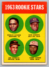 1963 TOPPS #158 TOMMY HARPER REDS ROOKIE