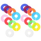 2 Count Bauble Storage Box Small Circle Stickers Clothing Size Dispaly Store