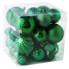 Christmas Balls Ornaments -36pcs Shatterproof Christmas Tree Decorations Green