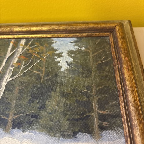 VTG Signed Gladys Goffe Impressionist Winter: Pennsylvania Listed Artist - Picture 6 of 9