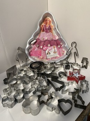 Vintage Barbie Geburtstag Kuchen Dose 40+ Tala Nussbraun Keks Ausstecher Restposten