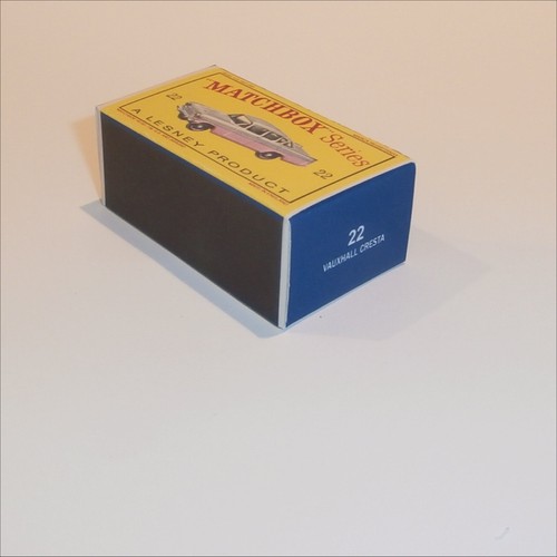 Matchbox Lesney 22b Vauxhall Cresta Empty D Style Repro Box - Picture 2 of 4