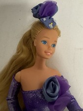 1983 Twirly Curls Barbie #5579 in Gallery of Gowns Purple Ensemble