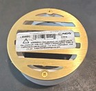 NDS 909B Satin Brass PVC Round Drain Grate 3 in. with Collar