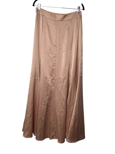 Maxi falda sin cordones de satén Hutch Anthropologie talla 10 rosa nueva con etiquetas precio de venta sugerido por el fabricante $178 - Imagen 2 de 7