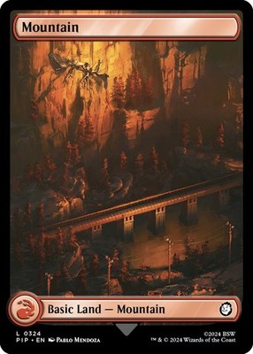 Mountain (0324) PIP 324 MTG Universes Beyond: Fallout Common EN NM