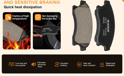 For 2011 - 2014 2015 Chevrolet Cruze 2012 - 2017 Sonic Front Ceramic Brake Pads - Picture 9 of 13