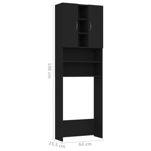 Waschmaschinenschrank Badmöbel Bad Schrank Hochschrank Badhochschrank Badregal - Bild 11 von 27