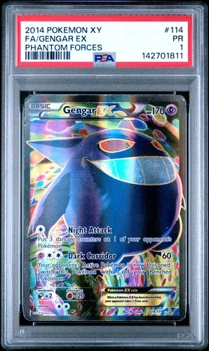 PSA 1 Gengar EX 114/119 2014 Phantom Forces Ultra Rare Pokemon Card