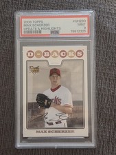 2008 Topps Updates & Highlights - Max Scherzer #UH280 (RC) PSA 9 HOF