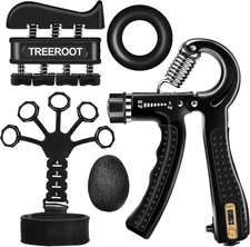 5pcs Grip Strength Trainer Kits Hand Gripper Strengthener Forearm