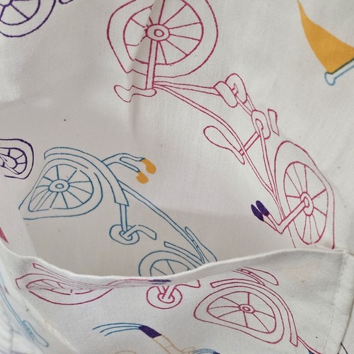 Vintage Dreamcoats Nightgown Bikes Bicycle Size 2XL? Pocket Lounger House Dress - Picture 4 of 9