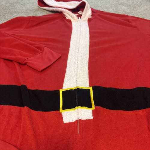 North Pole Trading Co Para hombres Papá Noel Pijama con Capucha Polar Cremallera Mono Talla XL - Imagen 7 de 15