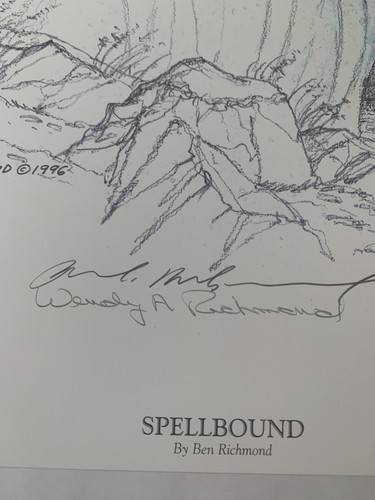 Ben Richmond Spell Bound Double Handed Signed of 750 Lithograph 17 x 25 - Picture 3 of 9