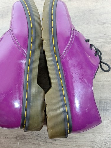 Dr. Doc Martens Air Wair Women Sz 9 US Oxford AW004 Shoes Purple Limited Edition - Picture 15 of 17