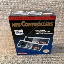 Nintendo NES Controllers - Two Wired Gray Black Red Controllers for NES Console