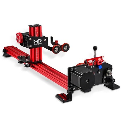 Monport 4-Wheel Lifting Rotary Axis 360° for 60W~ 150w CO2 Laser Engraver Cutter