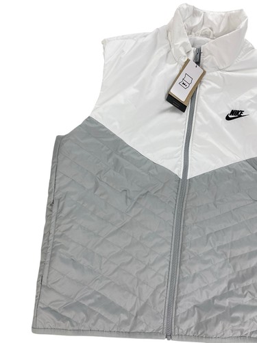 NEW Nike Storm-Fit Midweight Puffer Vest White Gray Sample Mens Sz L FB8201-077 - Picture 5 of 10