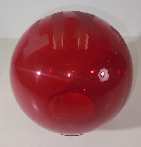ANTIGUO GLOBO LETRERO DE LUZ REDONDO DE SALIDA ROJO BRILLANTE DE 1930 - Imagen 3 de 4
