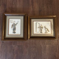 Girard Framed Wall Art Watch Parts Lot Of 2 Dentist Dental Office Steampunk