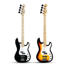 Guitare basse 4 cordes 21 frettes corps peuplier finition brillante