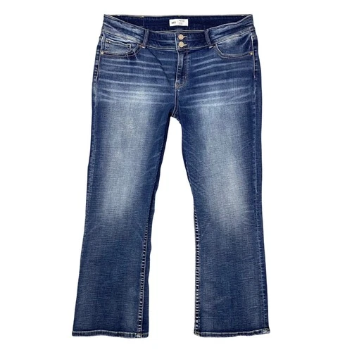 BKE Payton Womens Jeans Size 36 Bootcut Mid Rise Universal Fit Double Button