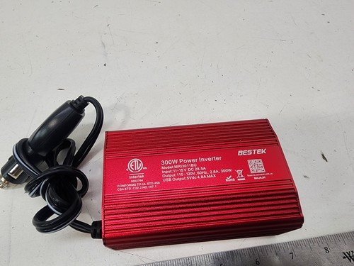Bestek 12v 300w power inverter MR13011BU Red USB Car - Picture 2 of 6