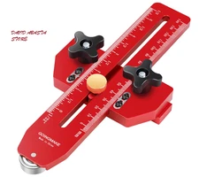 Thin Rip Table Saw Jig Guide for Precise Narrow Cuts, Fits 3/8"x3/4" T & U Slots