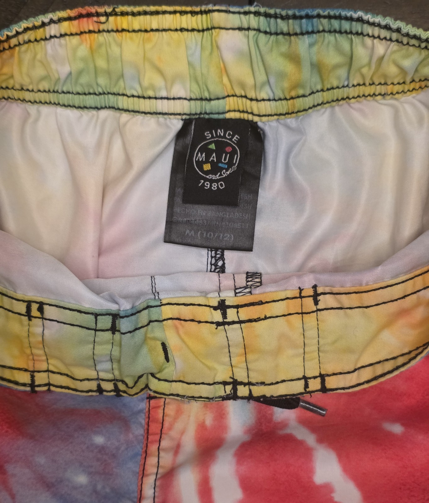 Maui & Sons Kids Tie Dye  Board Shorts  Size 10-12 image 4