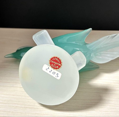 Archimede Seguso Murano Hand-Blown Glass Bird Figurine w/ Original Box - Picture 9 of 11