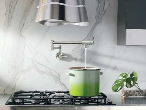 Moen S665 Chrom 5,5 Gpm Wandmontage Doppelgriff Topffüller - Bild 12 von 12