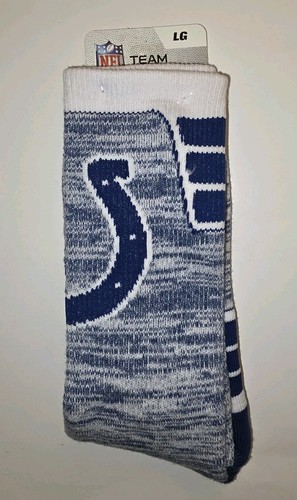 NFL Indianapolis Colts Crew Socks Men Size Large
