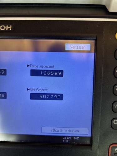 Ricoh AFICIO MP C4503 Farblaserdrucker A3/A4/A3+ Dual Scanner Top. Top - Bild 10 von 10