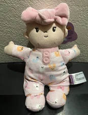 Gigglescape Giggle Scape Plush Baby Doll Girl Pink Soft Lovey Animal