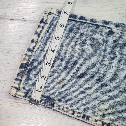 Vintage 80s Levis 505 Orange Tab Faded Acid Bleach Wash Made In USA Jeans 29x32 - Picture 9 of 12