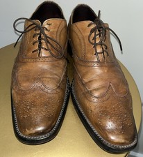 To Boot New York Mens Adam Derrick Brown Burnished Leather WingTip Shoes Size 9