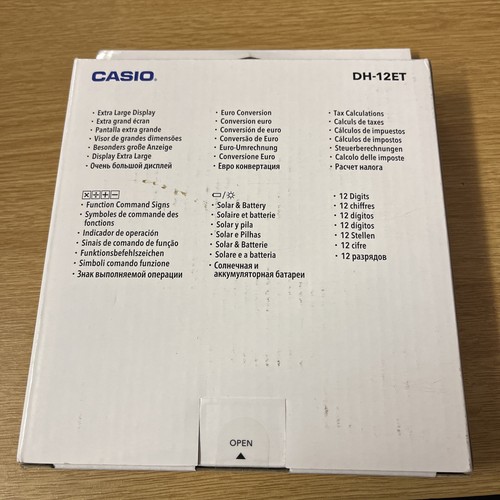Casio 2 Digit Tax/ Euro Calculator DH-12ET-WK-UP - Picture 2 of 3