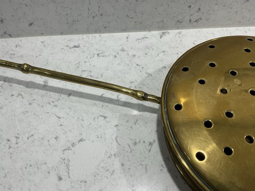 Vintage Bettwärmer oder Kastanienbräter um 1930’s. 53 cm lang - Bild 4 von 8