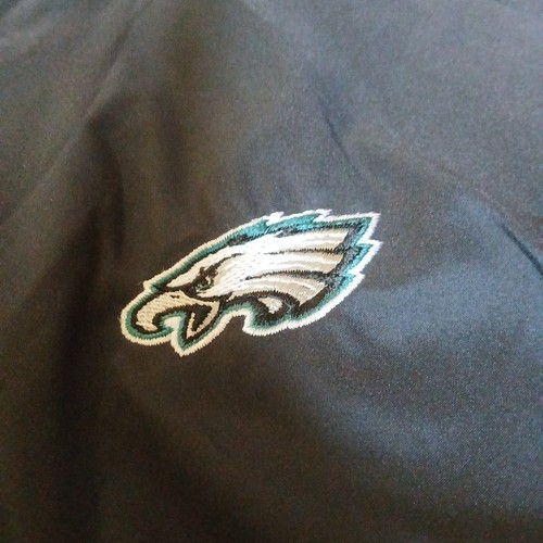 NUEVO CON ETIQUETAS Philadelphia Eagles Adidas Climaproof Cortavientos Grande Negro Etiquetas Chaqueta... - Imagen 2 de 6