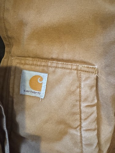 Carhartt Brown Quilt Lined Hooded Jacket Youth Boys Size XXS (4-5) - Picture 4 of 5