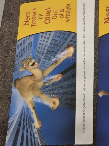 Camel Advertising banner style Posters X3 VGC Great Display Pieces - Picture 7 of 23