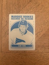 2021-22 Upper Deck OPC O-Pee-Chee Cam York Cyan Printing Plate 1/1 Flyers RC