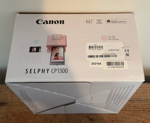 Canon SELPHY CP1300 Pink Inkjet Wireless Wifi Portable Photo Printer-BOXED MINT  - Picture 16 of 18