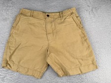Tommy Bahama Shorts Men 38 Beige Chino Linen Cotton Blend Expandable Waist 38x8