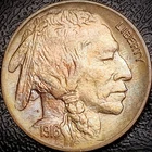 1916 Buffalo Nickel - Choice AU, Toned - 5C